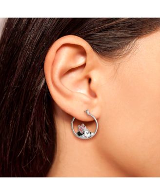 Minnie Mouse Head Hoop Earrings
