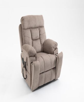 Electric Lift Sofa with Massage, Tilt, and Cup Holders