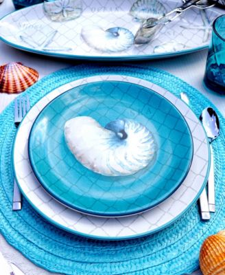 Ocean View Set of 4 Salad Plates