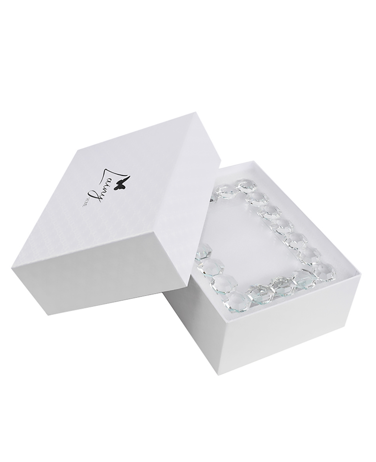Lainy Home Octagon Crystal Picture Frame, 4'' X 6'' In Clear
