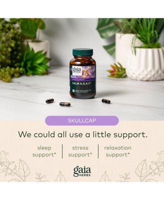 Calm A.S.A.P. Stress Support Supplement - With Skullcap, Passionflower, Chamomile, Vervain, Holy Basil & More to Support a Natural Calm - 60 Liquid Phyto-Capsules (20-Day Supply)