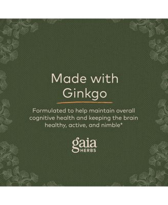 Ginkgo Leaf - Traditionally Used to Support Healthy Circulation and Brain Function - Organic, Herbal Supplement - 60 Liquid Phyto-Capsules (20-Day Supply)