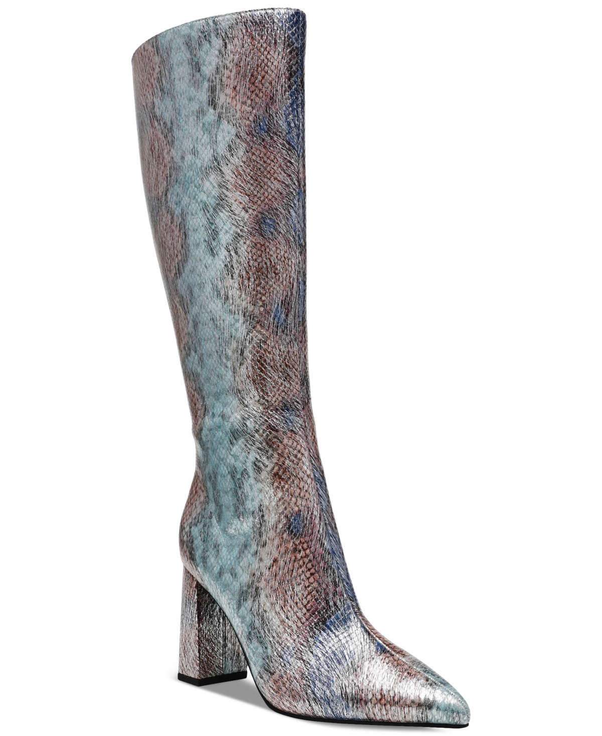 WILD PAIR ISLAH WIDE-CALF BLOCK HEEL KNEE HIGH BOOTS, CREATED FOR MACY'S 