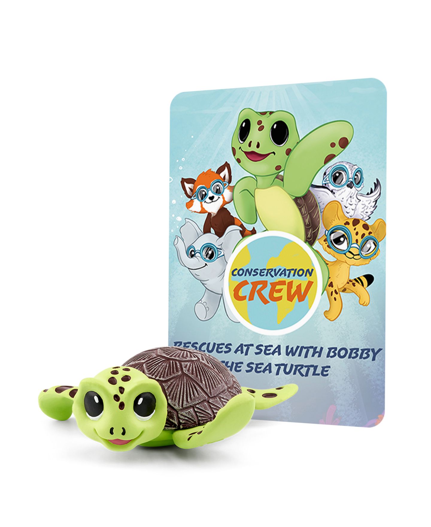 Детские фигурки Tonies Conservation Crew Bobby the Sea Turtle and Nina the Red Panda Figurine, 2 Pack — фото 4