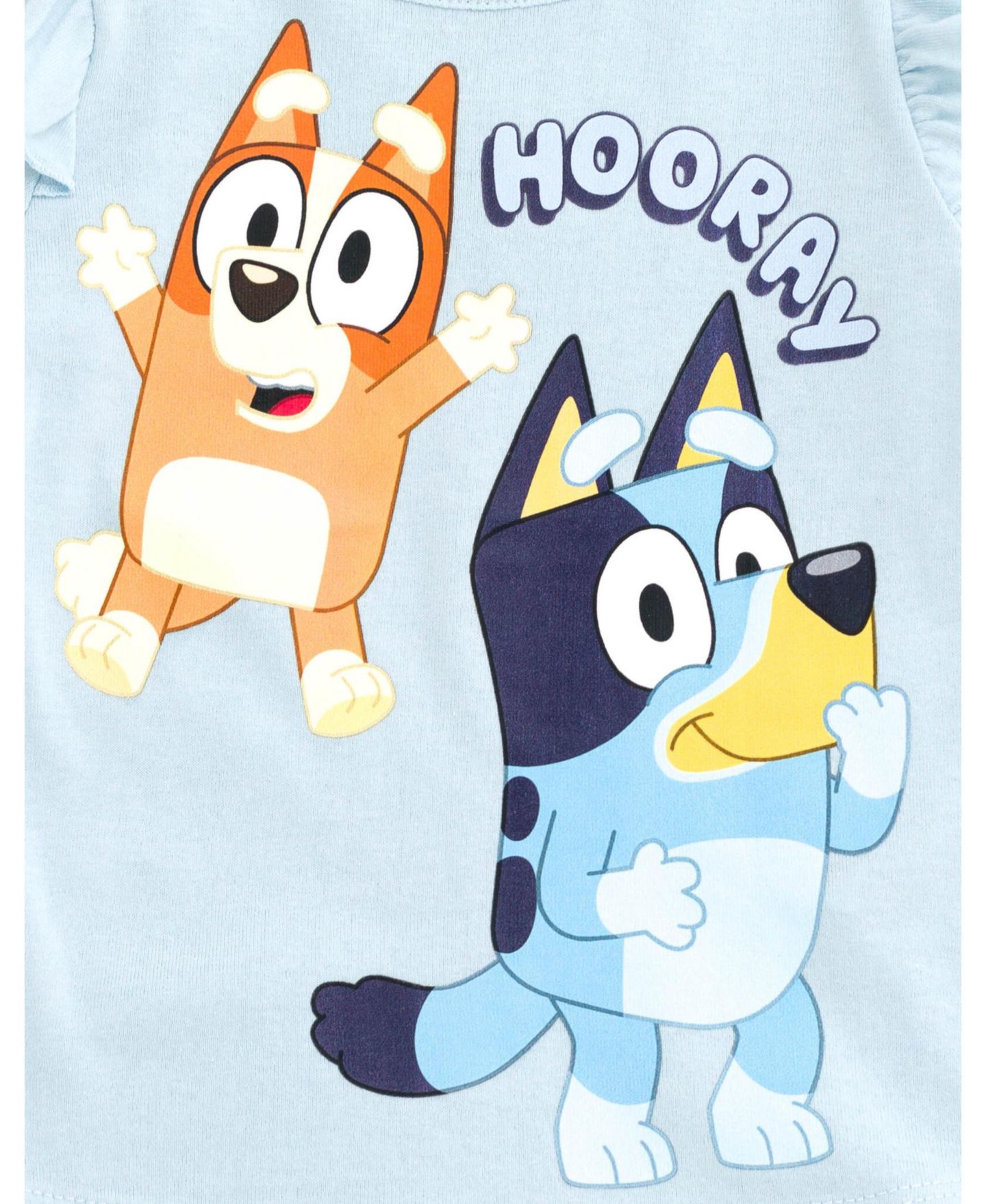 Детский комплект Bluey: футболка и леггинсы, цвет: Синий / Розовый — фото 3