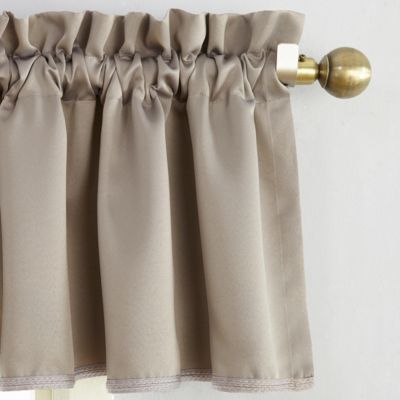Grant Room Darkening Rod Pocket Curtain Valance