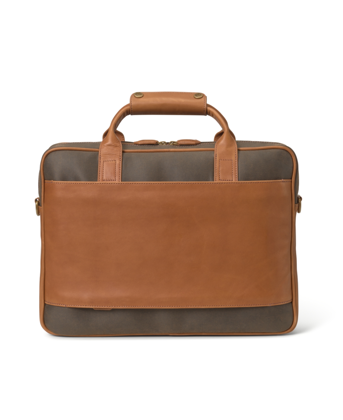 Johnston & Murphy Rhodes Leather Briefcase In Brown,tan