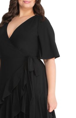 Plus Size Miranda Ruffle Wrap Dress