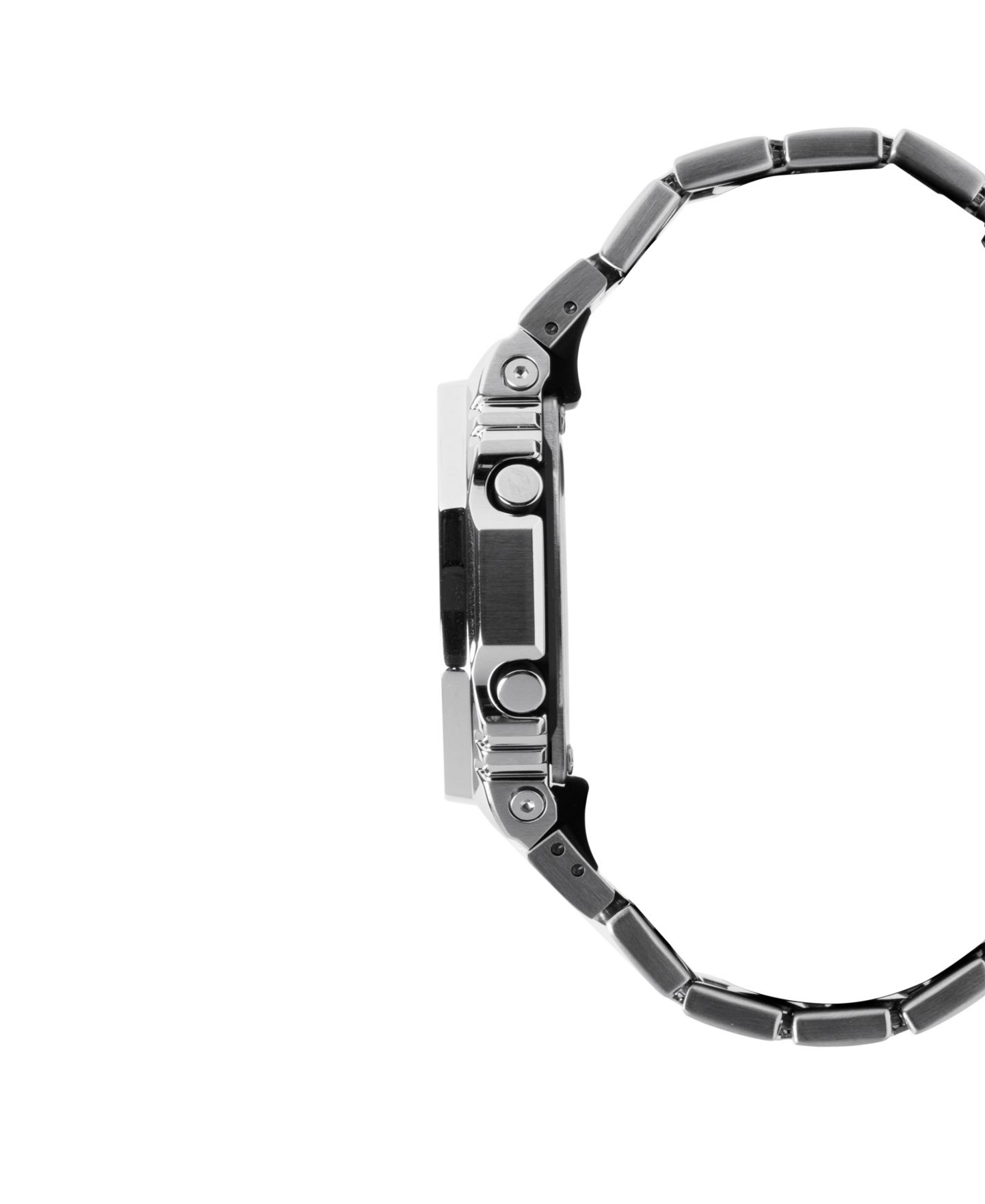 Мужские часы G-Shock Japanese Quartz Silver Tone Stainless Steel Watch, 49.3mm, GMS2110D-2A — фото 3
