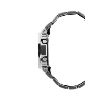 Men's Japanese Quartz Silver Tone Stainless Steel Watch, 49.3mm, GMS2110D-2A