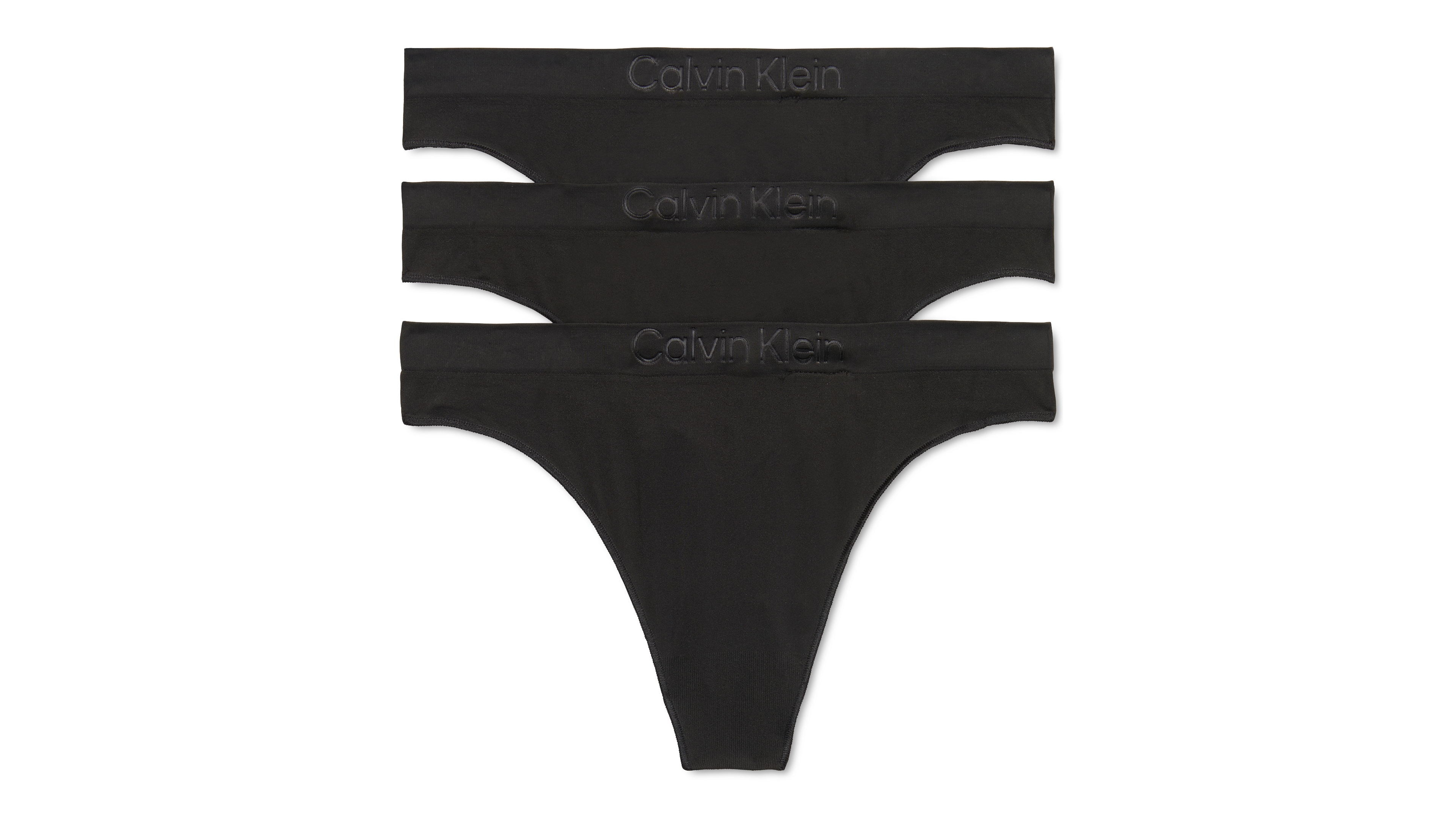 Calvin Klein Women's Bonded Flex Mid-Rise Thong 3 Pack QD5211