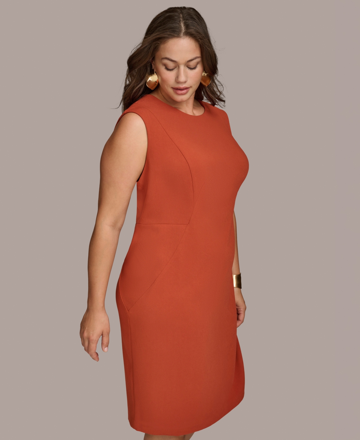 Donna Karan New York Plus Size Sleeveless Sheath Dress