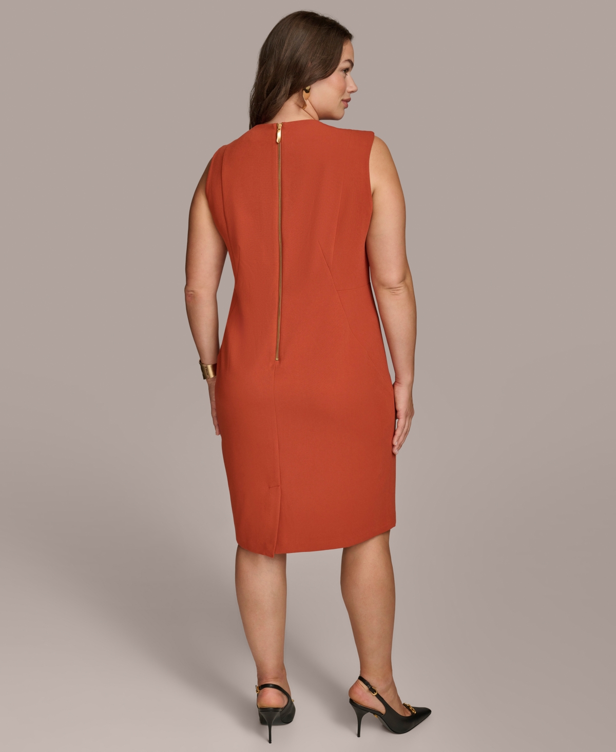 Donna Karan New York Plus Size Sleeveless Sheath Dress