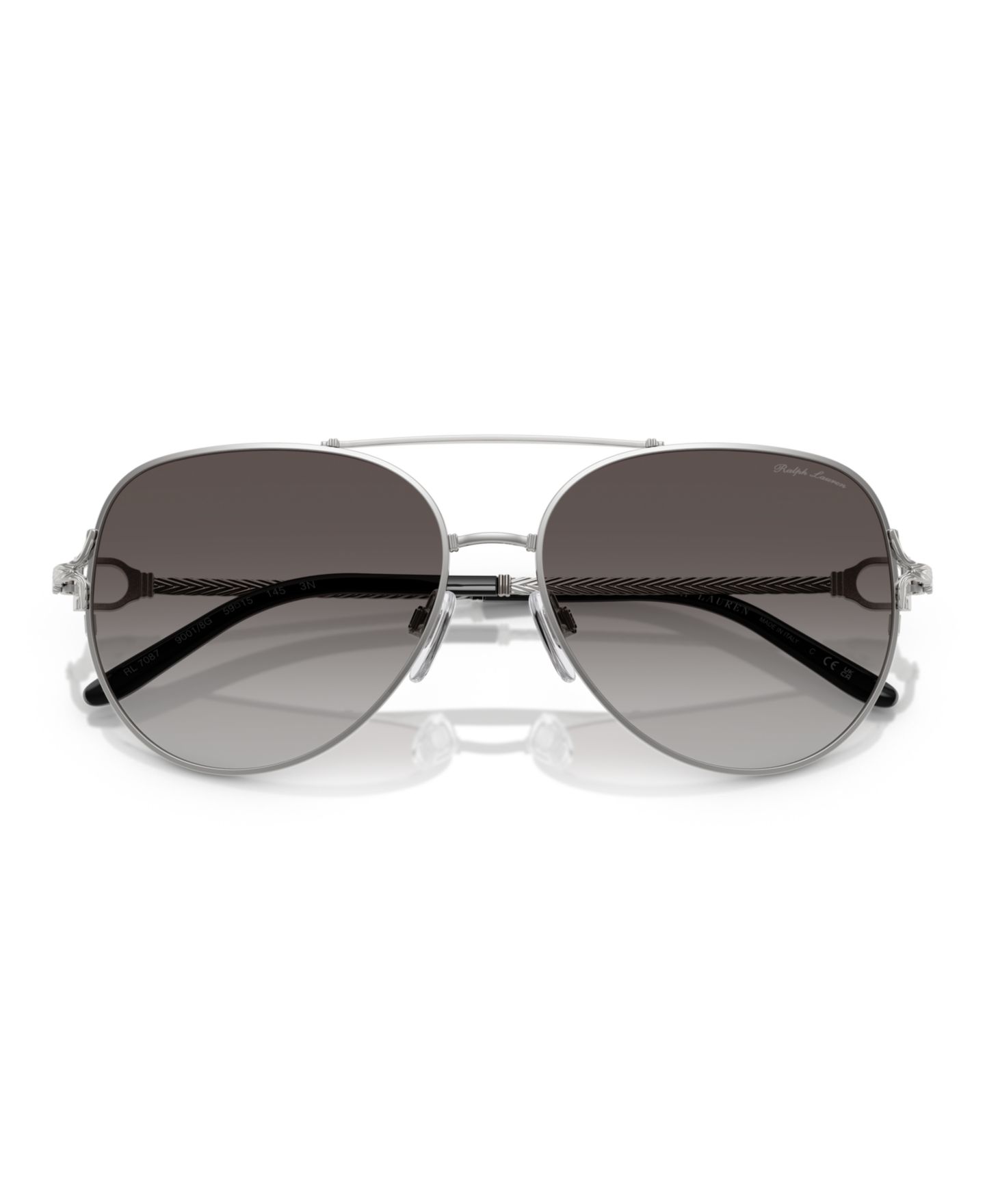 Женские солнцезащитные очки Ralph Lauren Sunglasses RL7087, цвет: Блестящий бледный золотой — фото 10