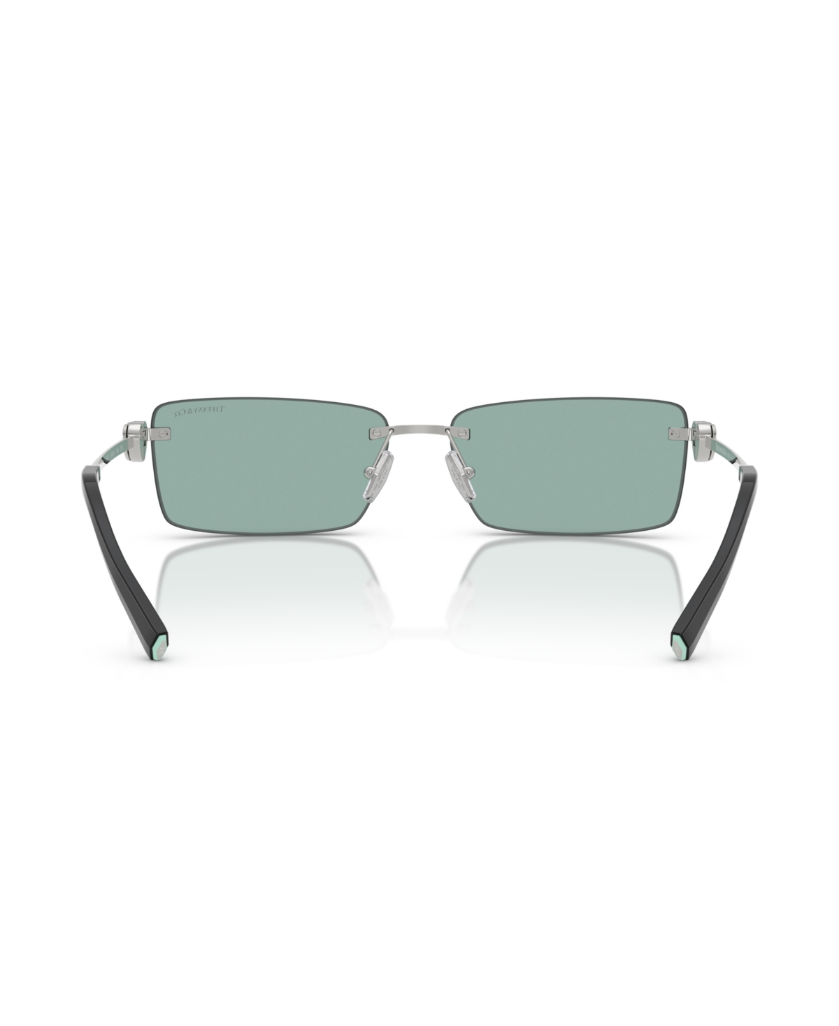 Tiffany & Co Rectangular Sunglasses In Silver
