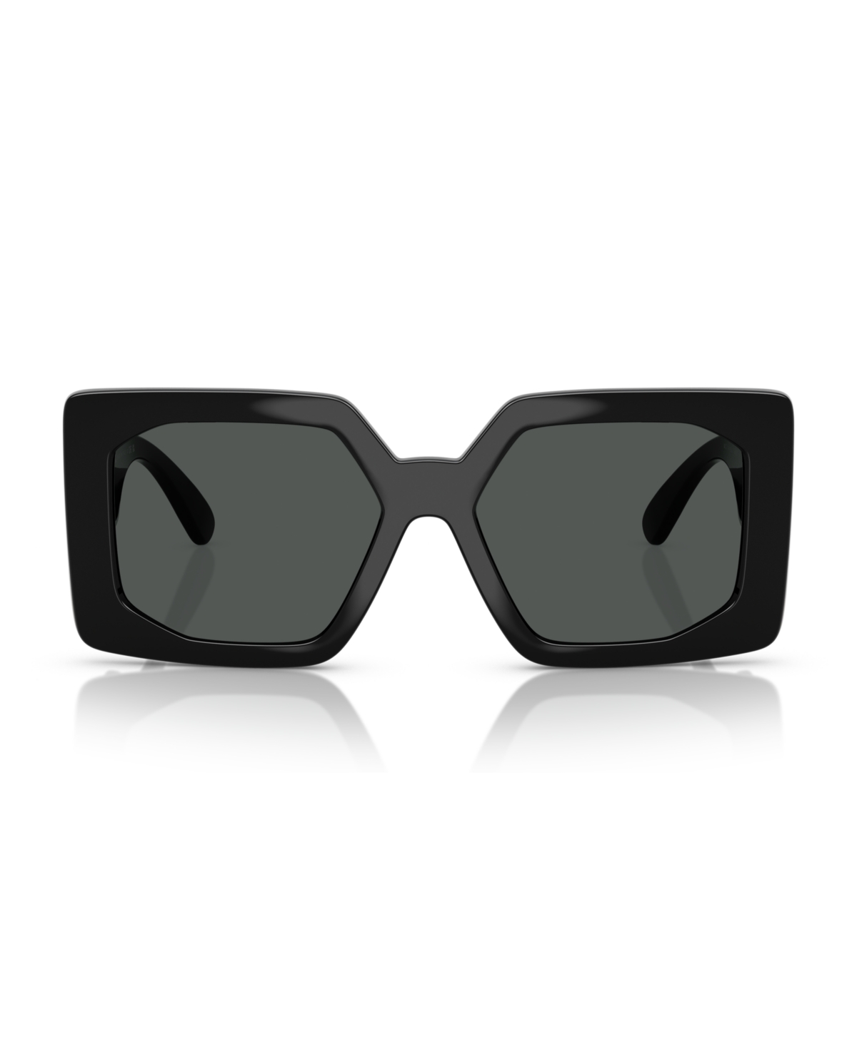 Versace Engraved-medusa Plaque Sunglasses In Havana