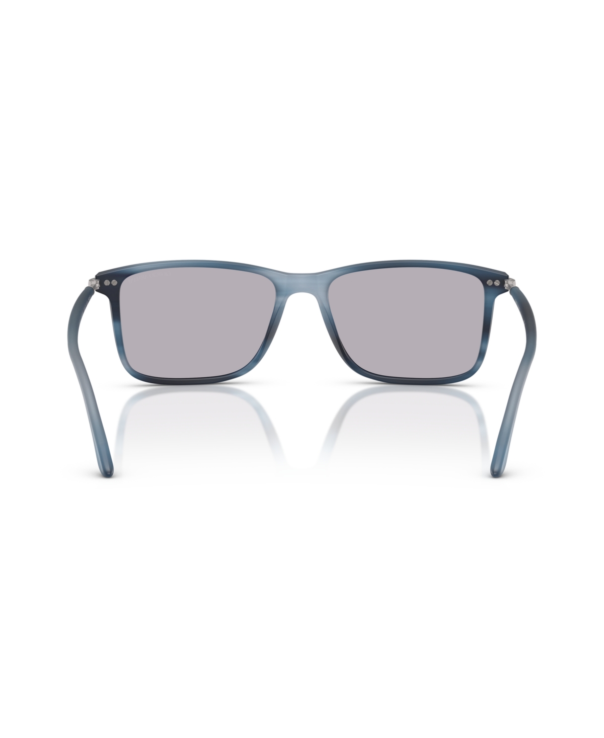 Giorgio Armani Rectangle Frame Sunglasses In Matte Striped Blue