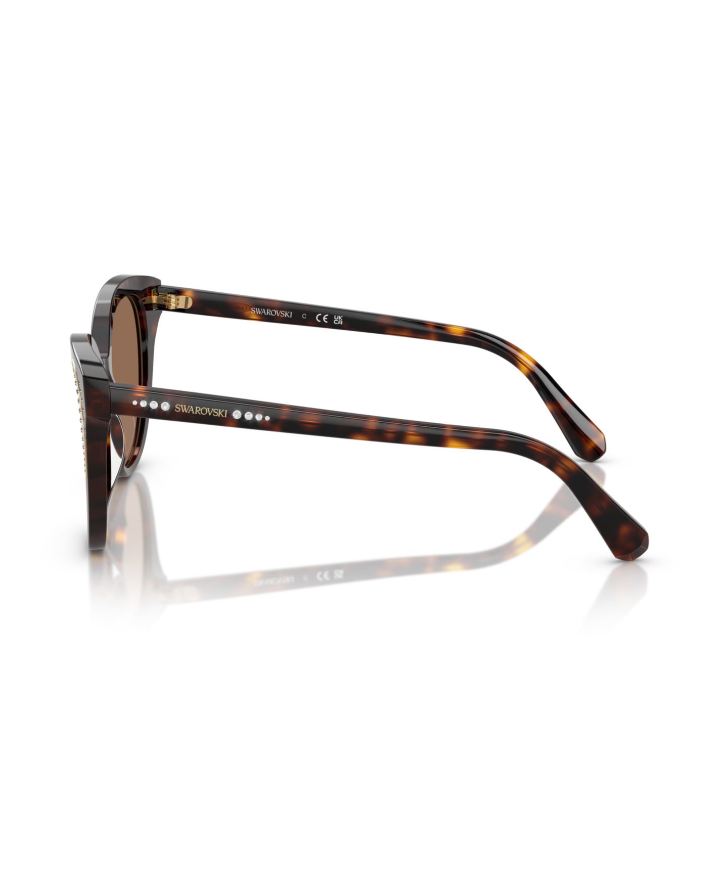Женские солнцезащитные очки Swarovski Sunglasses SK6031, цвет: Тёмный гавана — фото 3