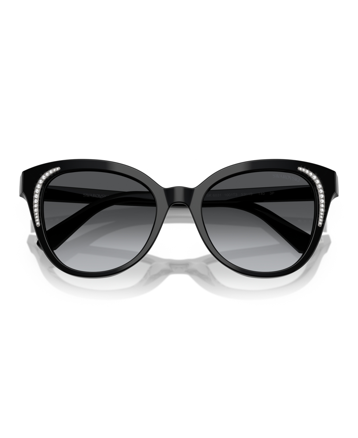 Swarovski Crystal-embellished Oversized Sunglasses In Black