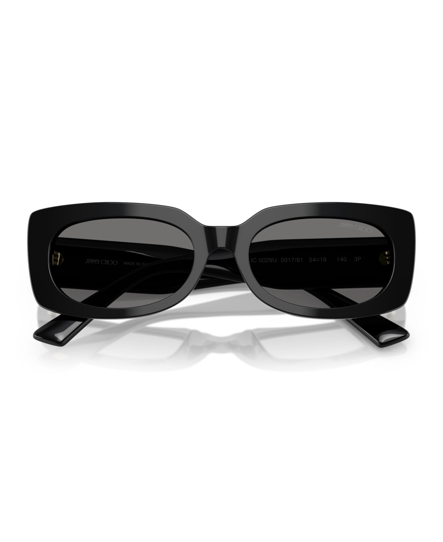 Женские солнцезащитные очки Jimmy Choo Polarized Sunglasses JC5029U, цвет: Чёрный — фото 5