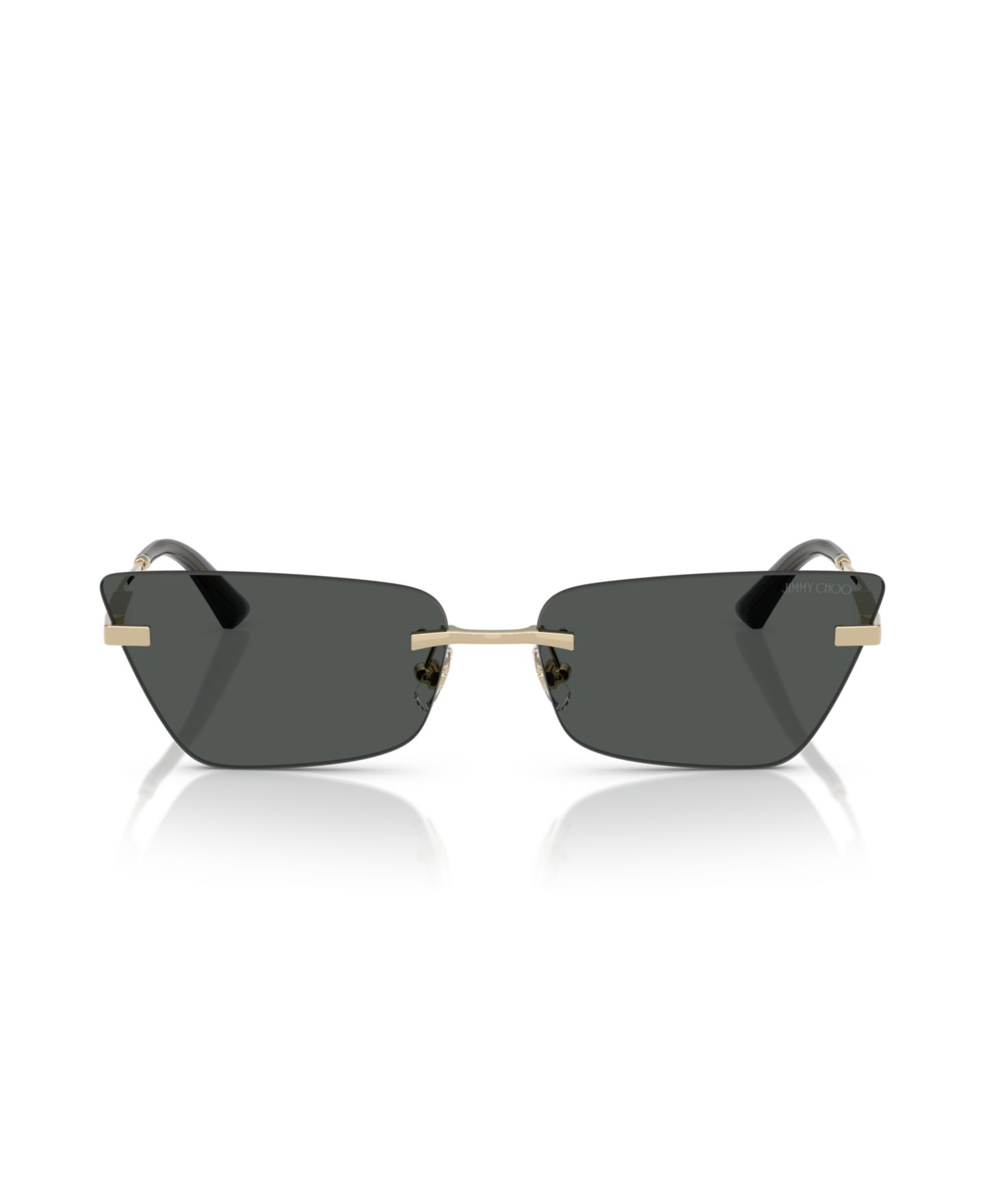 Женские солнцезащитные очки Jimmy Choo Sunglasses JC4012, цвет: Бледный золотой — фото 2