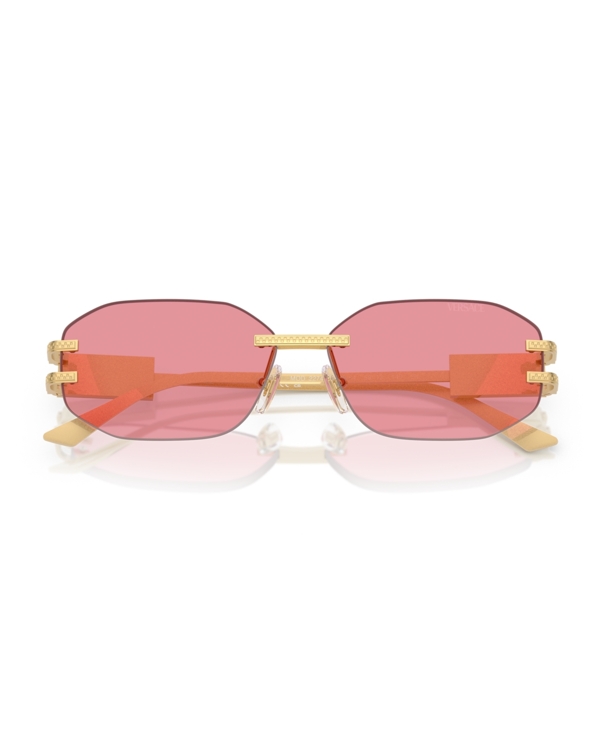 Versace Ve2274 Sunglasses In Gold,pink