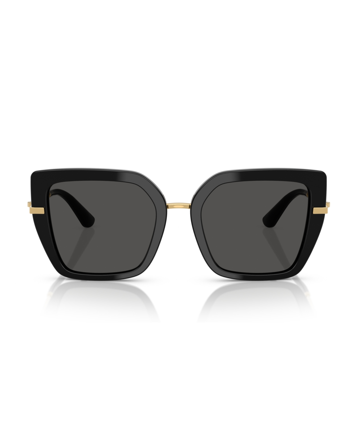 Dolce & Gabbana Womens Black Dg4373 Square-frame Acetate Sunglasses In Black