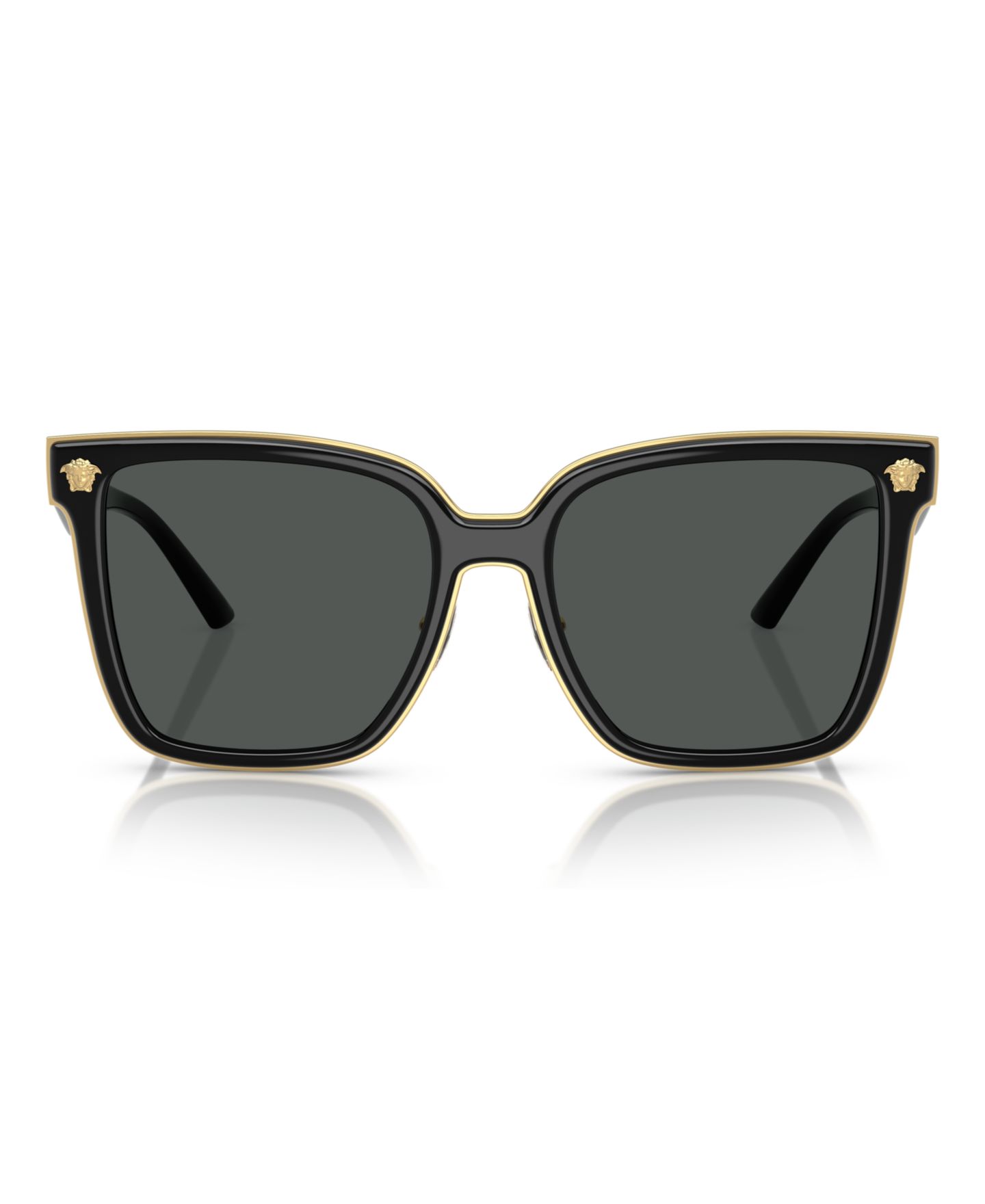 Женские солнцезащитные очки Versace Sunglasses VE2278D, цвет: Чёрный — фото 2