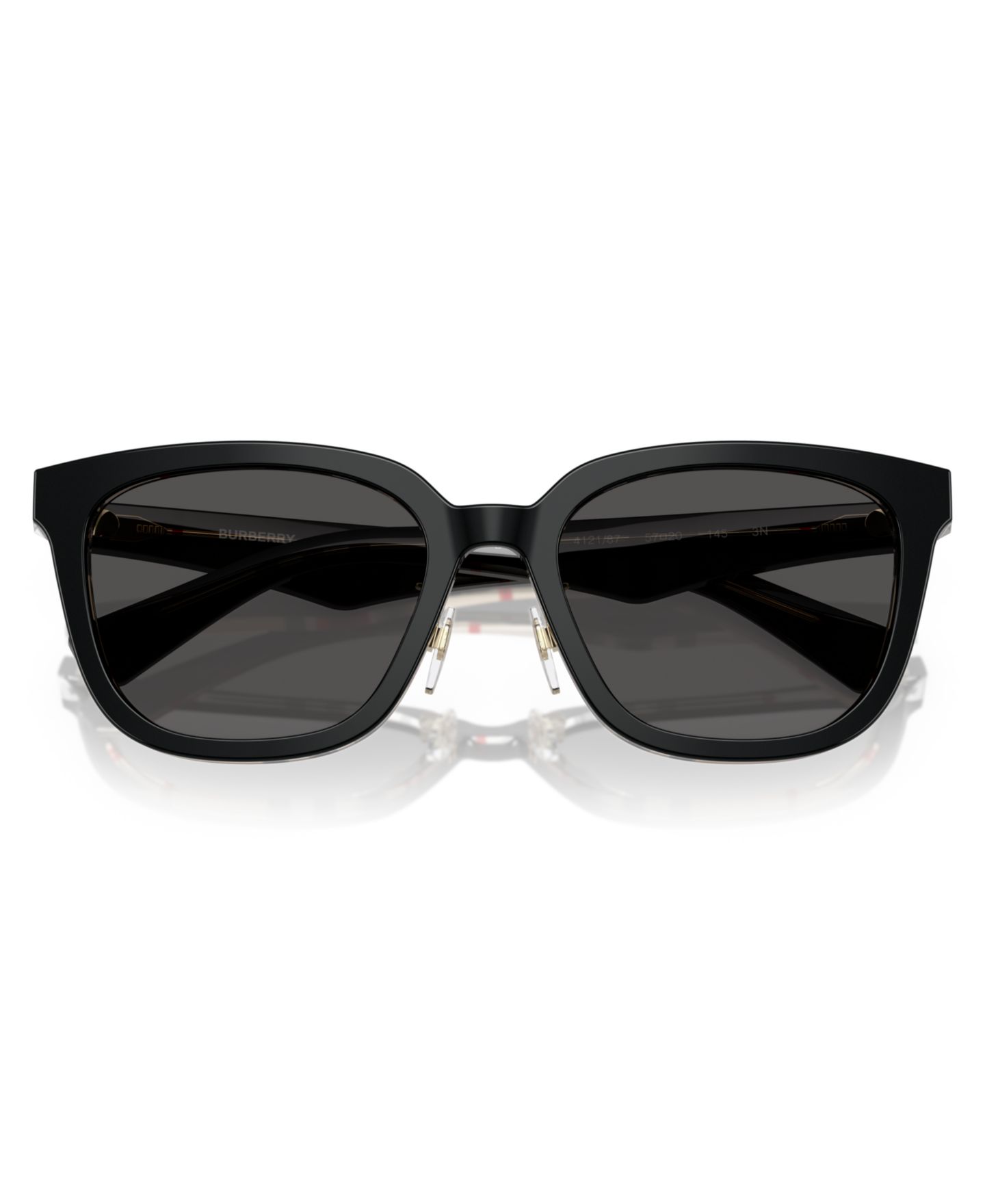 Женские солнцезащитные очки Burberry Sunglasses BE4446D, цвет: Чёрный клетчатый — фото 5