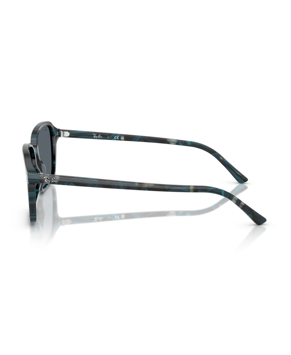 Ray Ban Unisex Round Raimond Sunglasses, Rb2231f In Transparent Fantasy Blue,gray