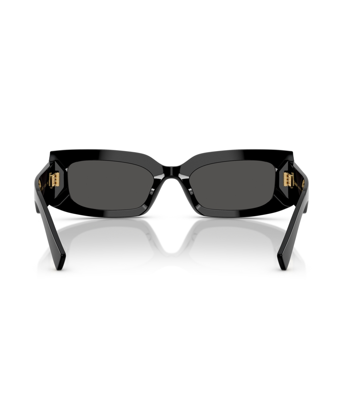 Dolce & Gabbana Acetate Rectangular Sunglasses In Black