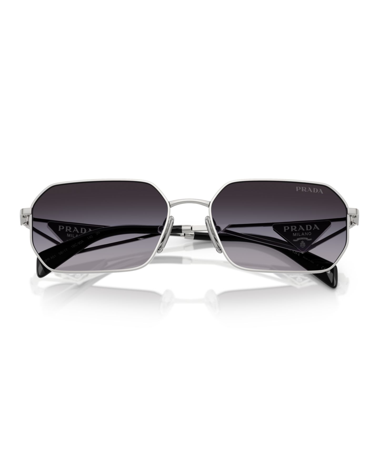 Женские солнцезащитные очки Prada Sunglasses PR A51S, цвет: Серебряный — фото 5