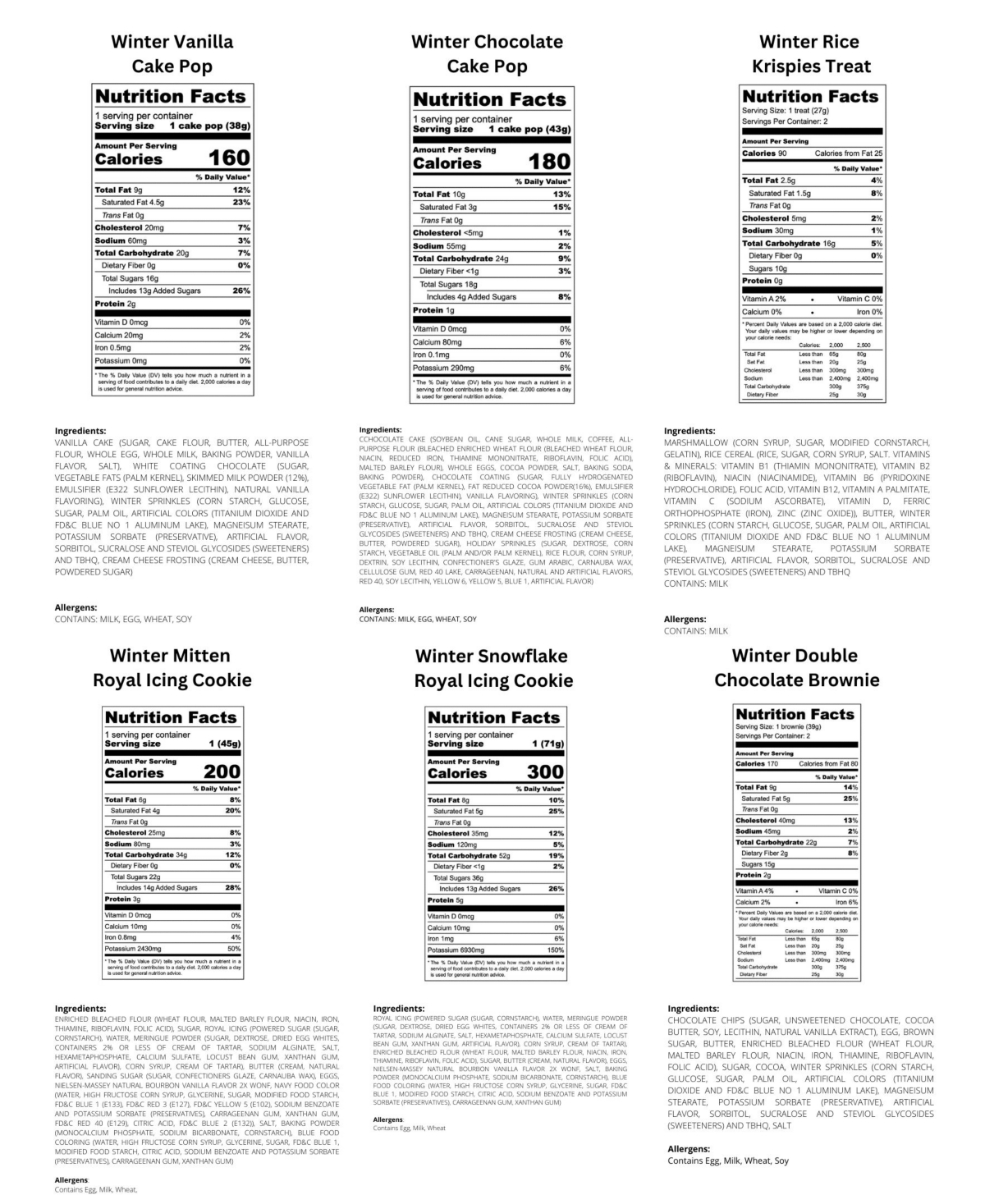 Sugar Bliss Winter Sweets Gift Package, 10 Piece In No Color