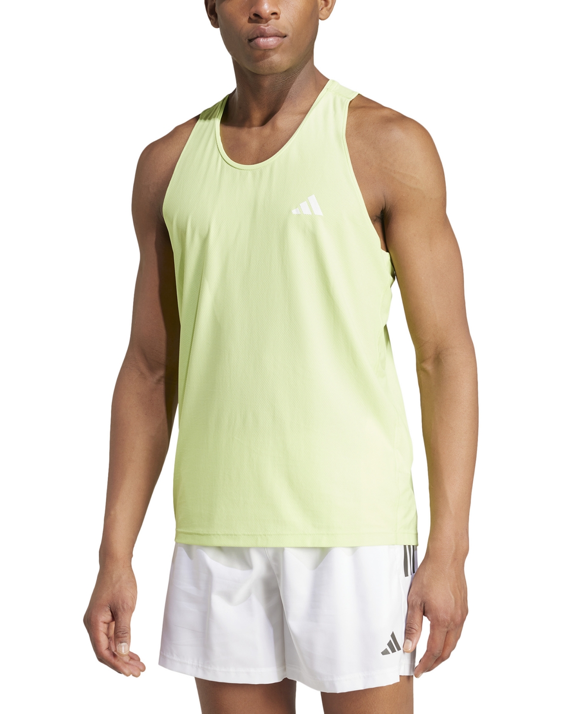 Adidas Originals Men's Own The Run Moisture-wicking Tank Top In Black