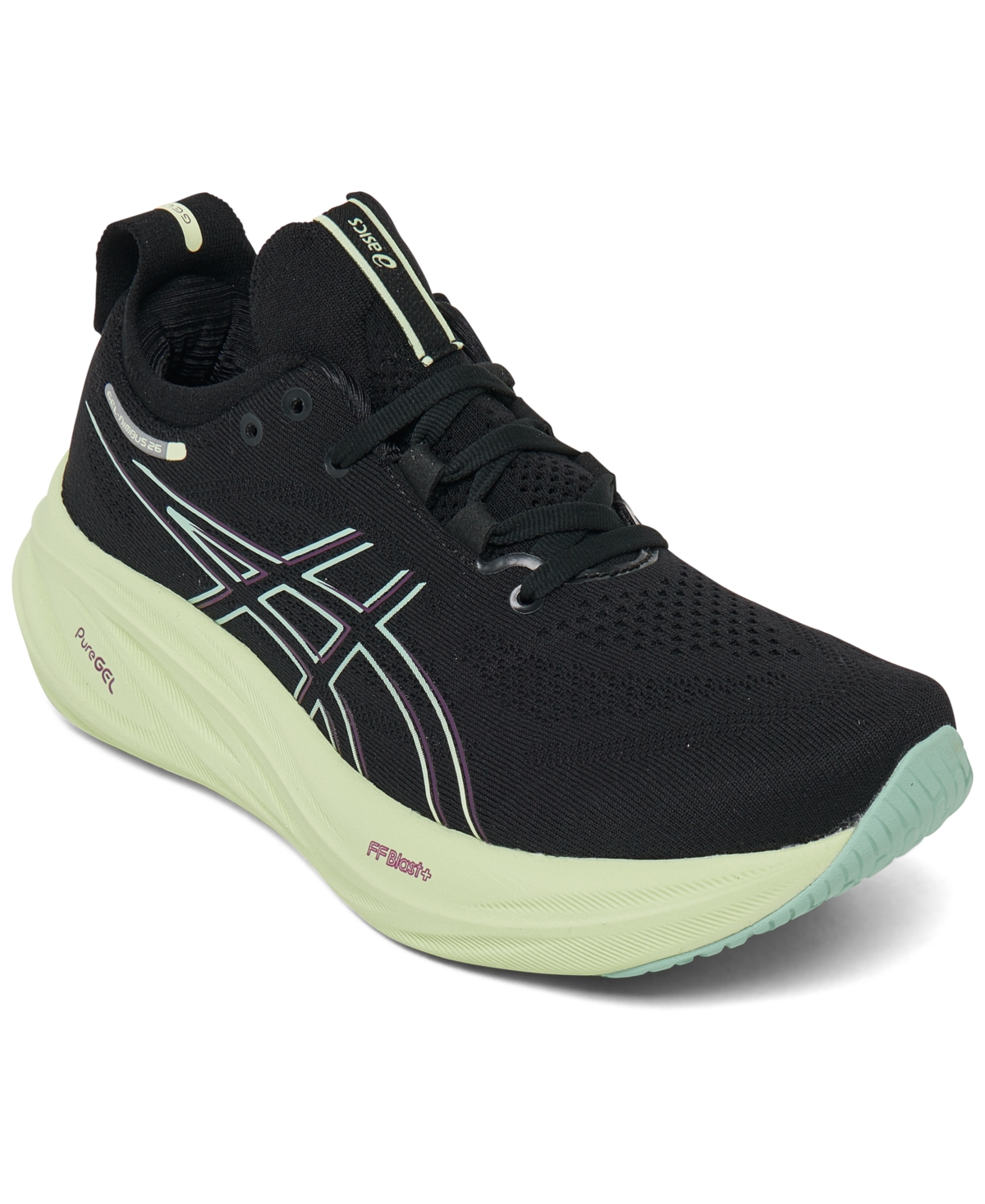 Asics Women s Gel nimbus 26 Running Sneakers from Finish Line Black Graphite Gray Smart Closet