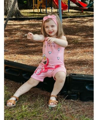 Baby Girls Elmo Romper and Headband