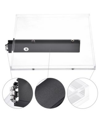 Rectangular Serving Tray for Dual Use Prize Wheel Clear Acrylic Tradeshow Party