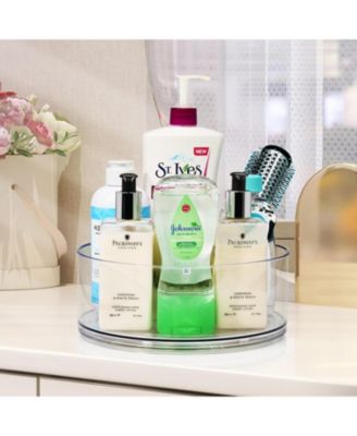 Clear Acrylic Lazy Susan Organizer 3 Pack - for Fridge, Pantry, Cabinet, Table, Makeup, Set