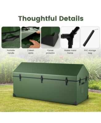 Waterproof Outdoor Storage Box with Ventilated Window  Adjustable Snap