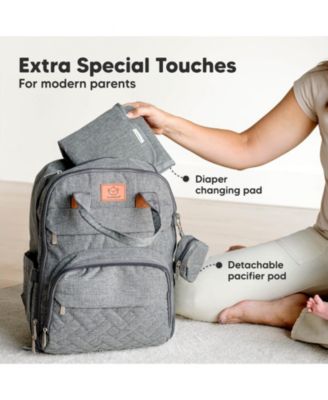 Rove Diaper Bag with Changing Pad, Waterproof Baby Bag, Travel Diaper