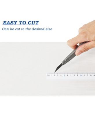 6Pcs 24'' (W) x 48'' (L) x 0.2'' Polycarbonate Greenhouse Panels, Waterproof UV Protected Reinforced Sheets, Outdoor Garden and Greenhouse Covering, Twin-Wall Clear Sheets