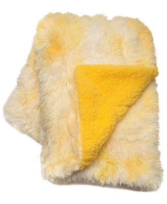 Premium Soft, Fuzzy Solid Faux Long Fur Blanket, Throw