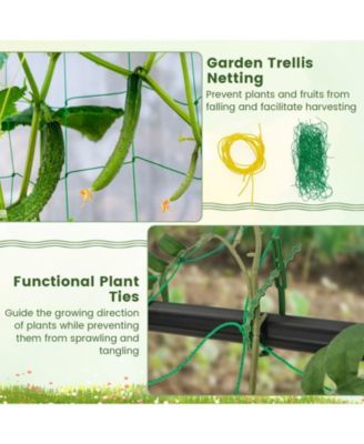 74 Inch Tall Garden Trellis for Flower Vine Vegetable Fruit Pea