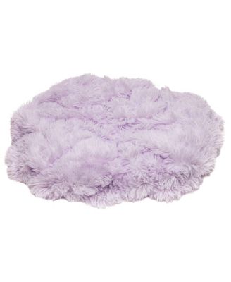 Premium Solid Faux Long Fur Throw Blanket - Soft, Fuzzy Throw Blanket - For Bed or Couch - 60" x 70" - Aubergine