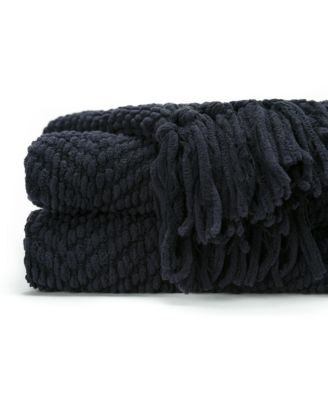 Premium Textured Knit Soft Cozy Blanket, Thrown