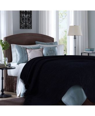 Premium Textured Knit Soft Cozy Blanket, Thrown