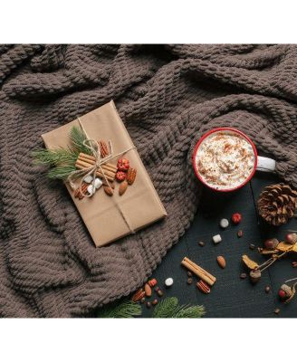 Premium Textured Knit Soft Cozy Blanket, Thrown