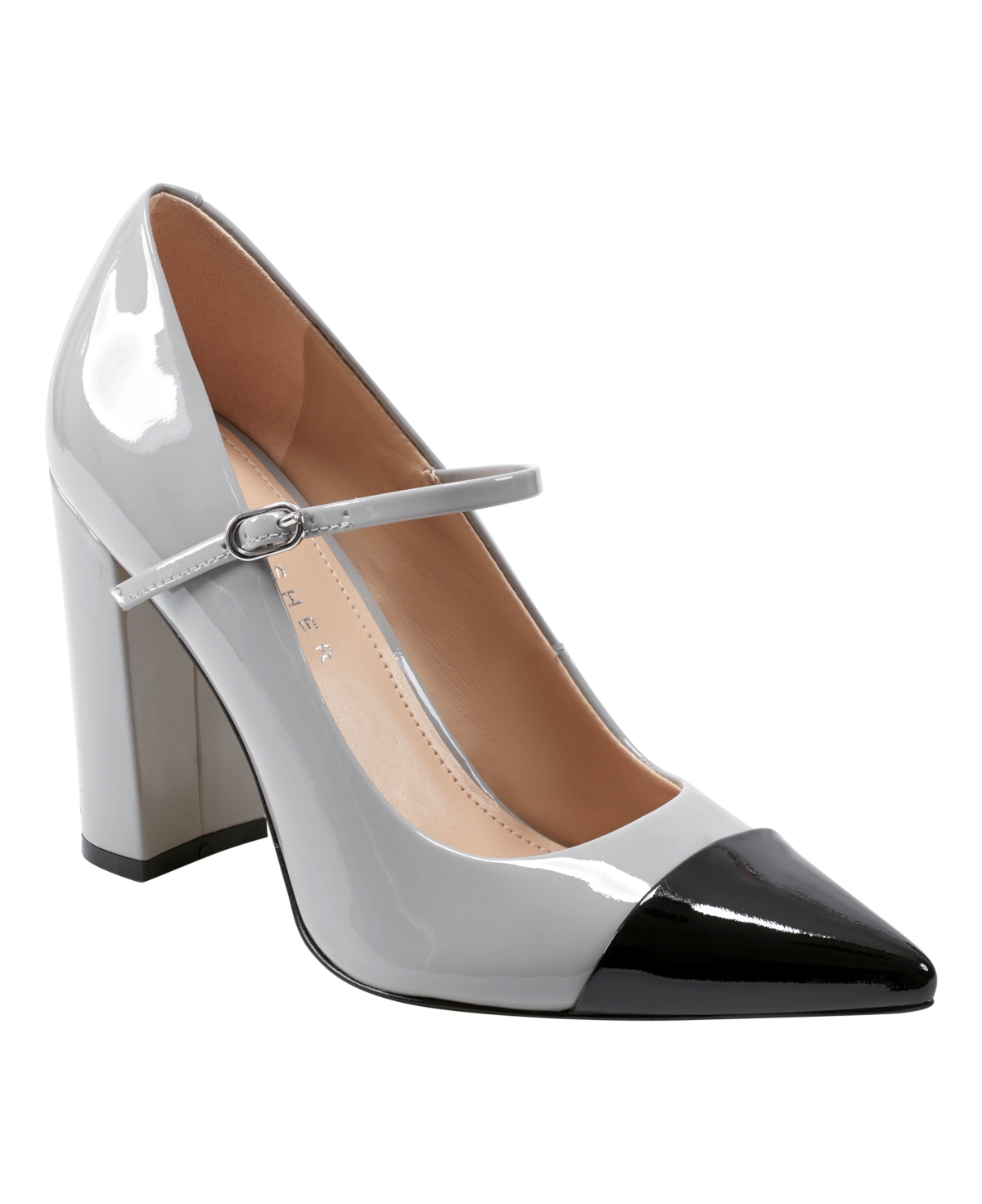 Marc Fisher Ltd Women's Anellie Pointy Toe Block Heel Dress Pumps