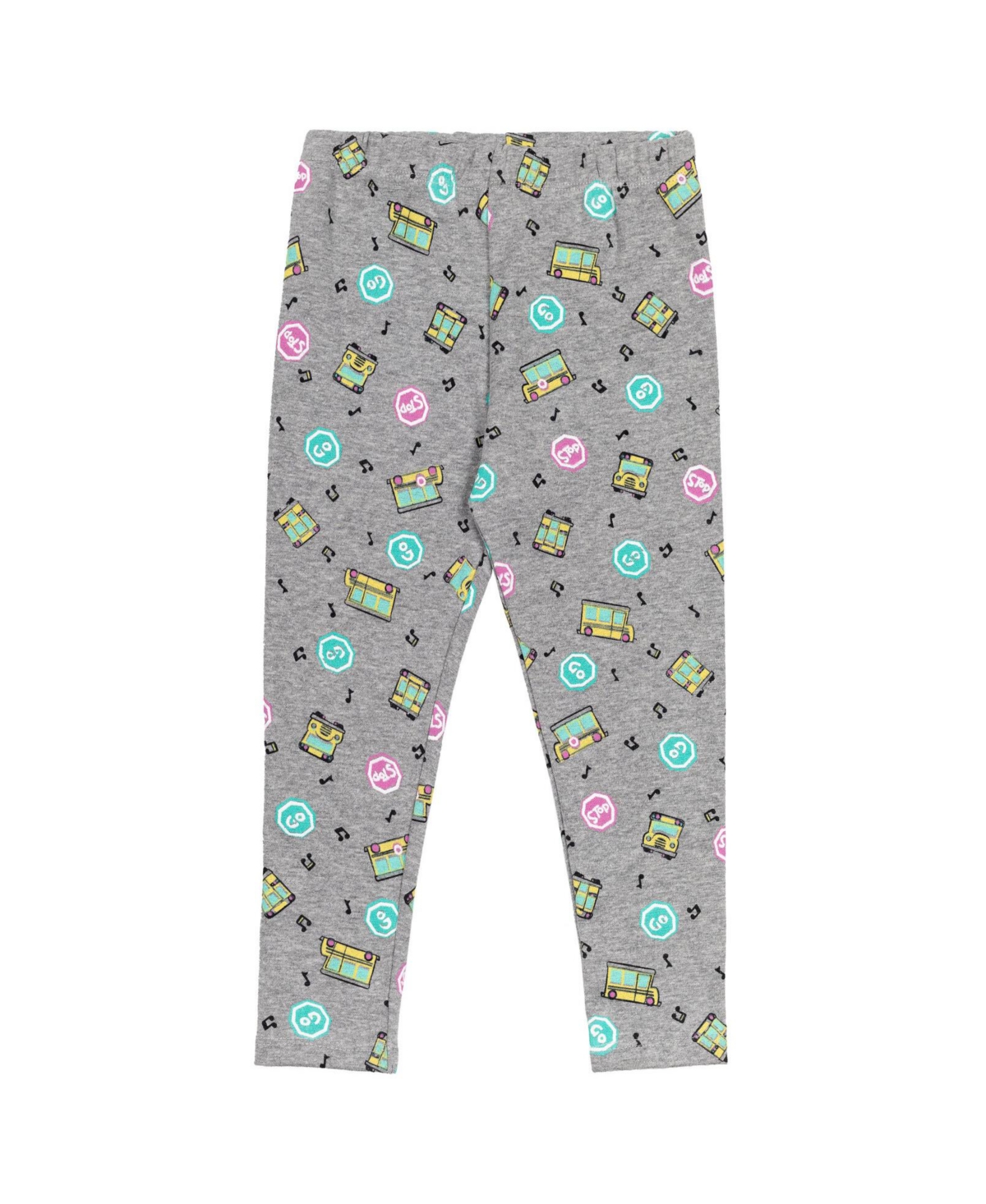 CoComelon Toddler Girls Jj T-Shirt Leggings and Scrunchie 3 Piece Outfit Set to -gray
