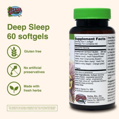 Deep Sleep - Herbal Sleep Aid - 60 Softgels